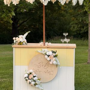 Live Tiramisu Station cart at an event in Ottawa by DRIP Artisan Tiramisu